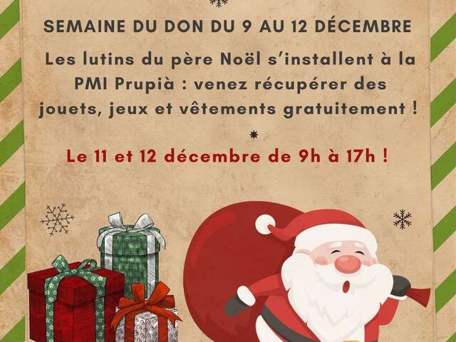 PMI de Propriano : Distribution de jeux, jouets et vêtements