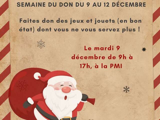 PMI de Propriano : Collecte de jeux et de jouets