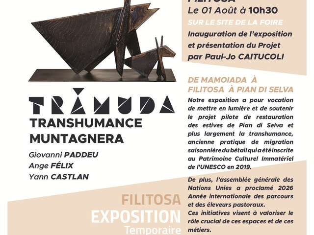 TRAMUDA – UNE EXPOSITION AUTOUR DE LA TRANSHUMANCE A FILITOSA