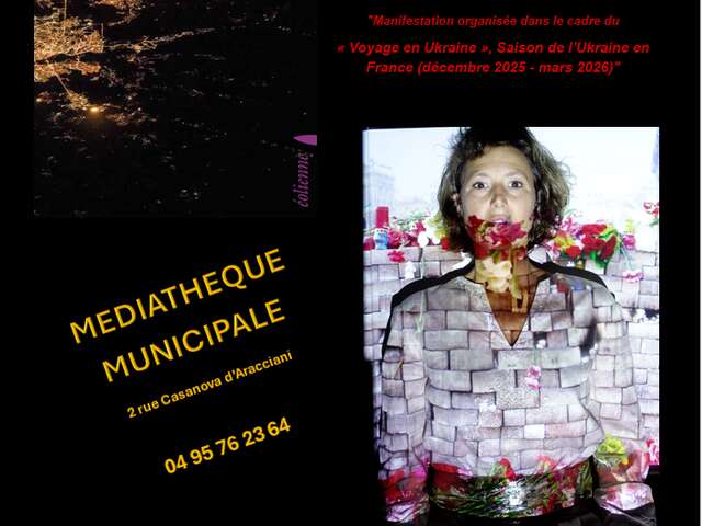 Lecture-concert – Recueil de poésies « Qui t’es Kyiv ? » de Cora Laba à la Médiathèque de Propriano