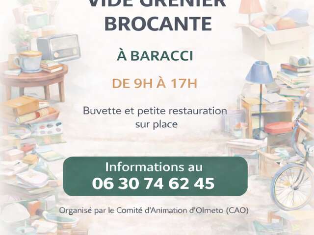 Vide grenier - brocante à Baracci