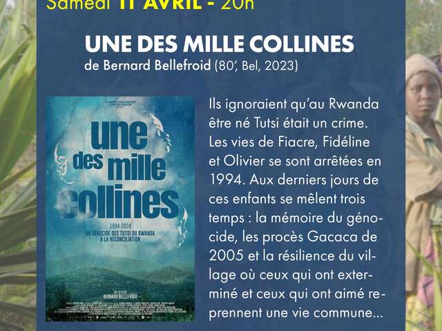 Ciné-village à Bilia : Projection du film "Une des mille collines"