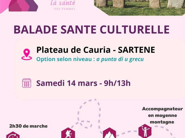 Balade Santé Culturelle au Plateau de Cauria