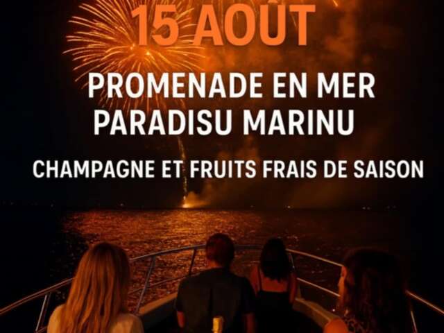 Sortie en mer spéciale feu d'artifice avec Paradisu Marinu