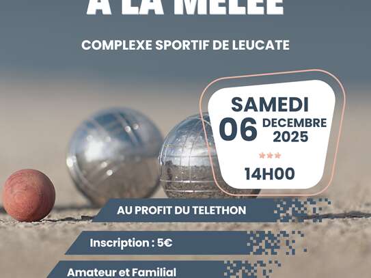 Concours de pétanque à la mêlée