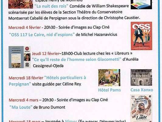 Le programme de Leucate Culture