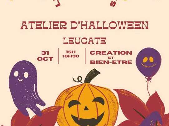 Atelier d'halloween à Leucate avec Luminelle art