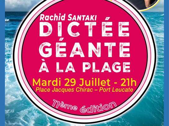 La dictée à la plage avec Rachid Santaki