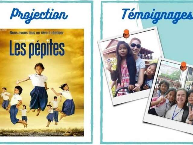 Soirée Cambodge - Diffusion du  Film « Les pépites » et témoignages de volontaires de l’ONG Pour un Sourire d’Enfant