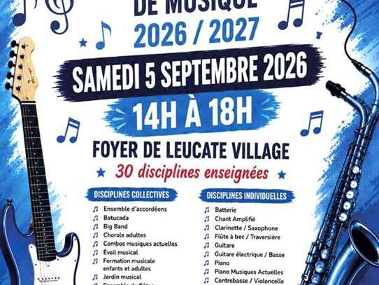 Inscription à l'Ecole Municipale de Musique