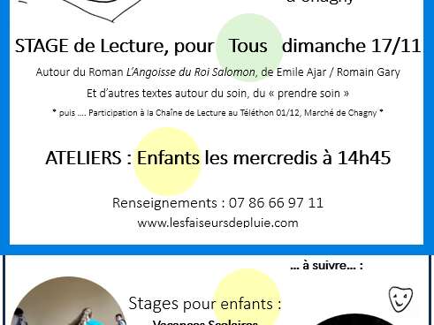 Théâtre à Chagny - Ateliers et Stages de Théâtre et Lecture