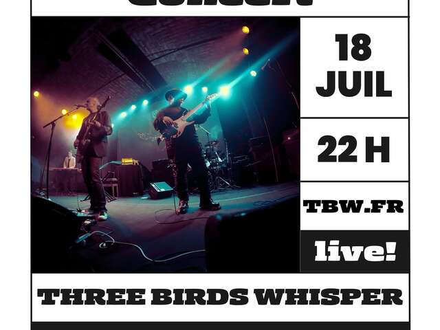 Three Birds Whisper Live à la Bodega Casa Chris et Jo