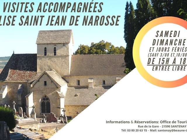 Visites accompagnées de l'Eglise Saint Jean de Narosse