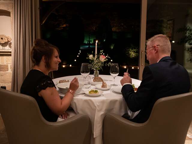 Diner de la Saint-Valentin à l'Hostellerie de Levernois