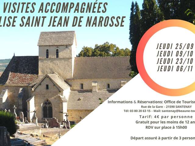 Visites accompagnées de l'Eglise Saint Jean de Narosse