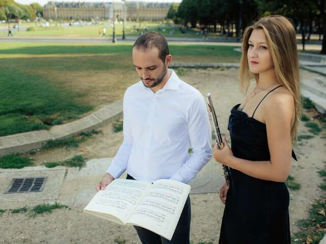 Mai musical de Meursault - "Les mille et une flûtes" :  Quentin Guérillot, orgue, et Khrystina Sarksyan, flûte