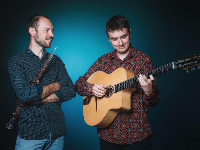 Festival de Bach à Bacchus - Petit déjeuner en musique  : "Hautbois et jazz, en harmonie" - Duo Nuages : Guillaume Retail, hautbois, Robin Pouvreau, guitare