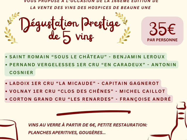 VinArtis Grands Crus - Dégustation Prestige de 5 Vins - Vente des Vins 2026
