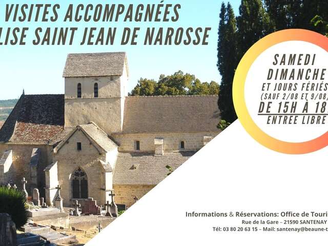 Visites accompagnées de l'Eglise Saint Jean de Narosse