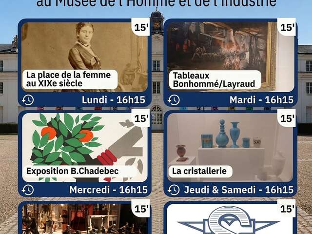 Visites flash au musée de l'Homme et de l'Industrie