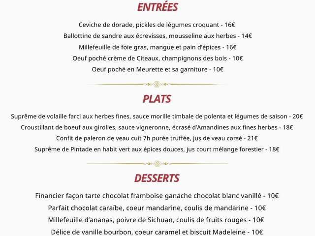 Fêtes de fin d'année 2025 - Citron Vert traiteur