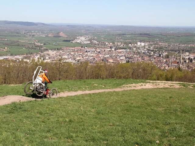 Site de piste de descente VTT