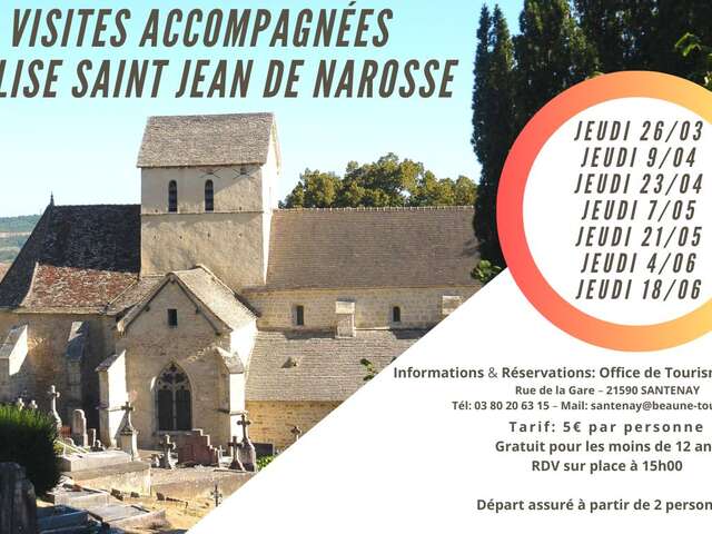 Visites accompagnées de l'Eglise Saint Jean de Narosse