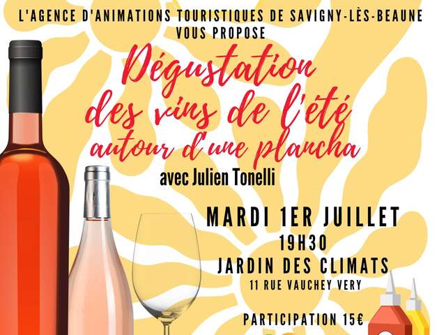 Les Mardis de Savigny - Dégustation des vins de l'été