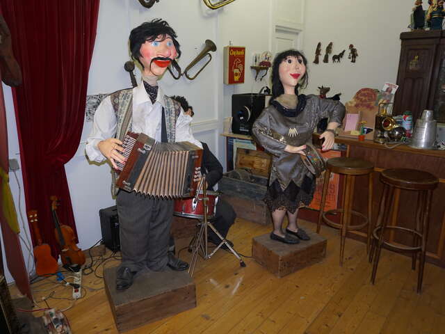 Visite de l'atelier de création d'automates et d'objets animés à Esquelbecq