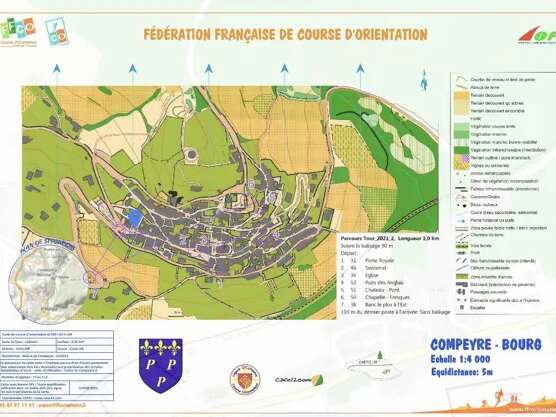 Course d'orientation à Compeyre