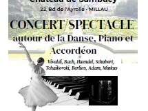 Duo piano, accordéon et danse au château  de Sambucy