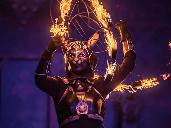 Festival Bonheurs d'Hiver - Spectacle de feu " Portal Solaris " - Cie Vaporium