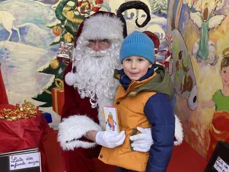 Festival Bonheurs d'Hiver - Photo avec le Père Noël