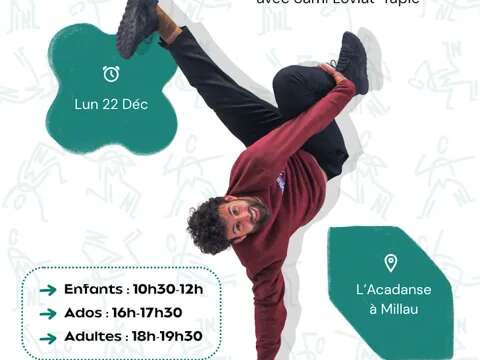 Ateliers Breakdance - Enfants, Ados, Adultes - Camin