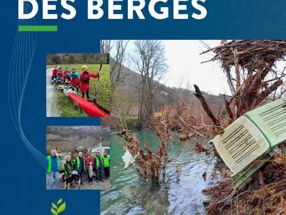 Nettoyage des berges du Tarn à Comprégnac