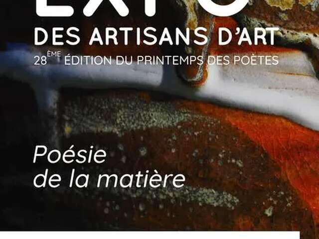 Exposition collective Métiers d'Art " hors les murs"  Poésie de la matière - Vieux Moulin