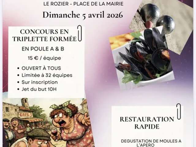 2e édition Moules - Boules (concours triplette pétanque)