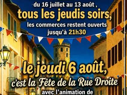 Les nocturnes des commerçants de la Rue Droite de Millau