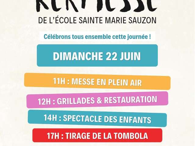 Kermesse de l'école Sainte Marie