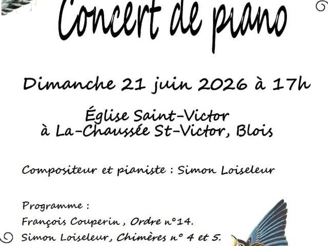 Concert de piano Simon Loiseleur