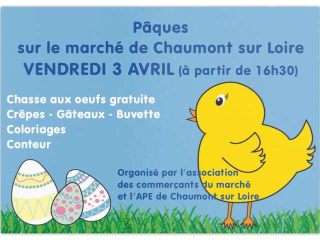 Pâques sur le marché de Chaumont sur Loire