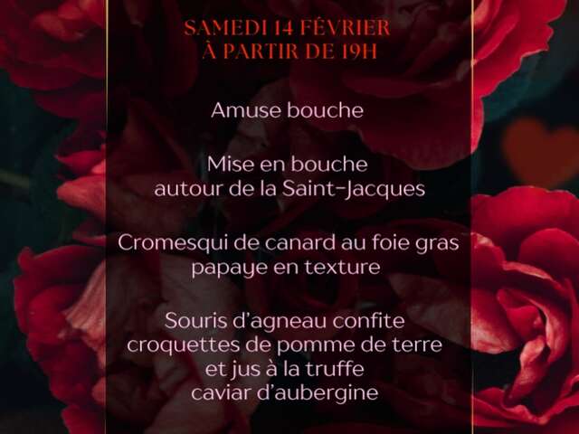 Menu de Saint-Valentin (Restaurant LPG)
