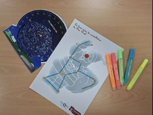 Planétarium Orionis - Atelier Cartes du ciel spécial Noël