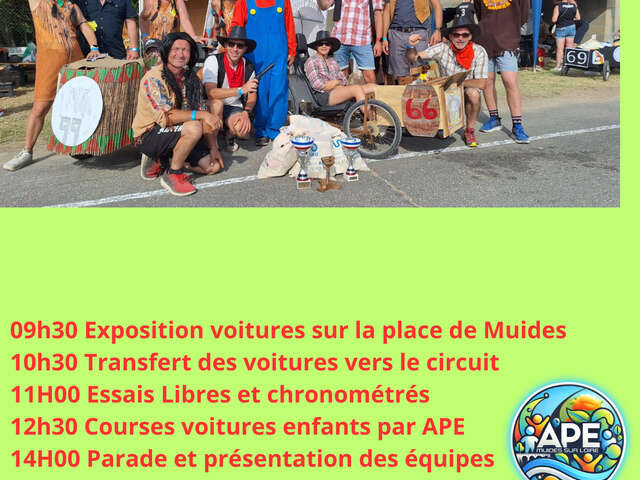 Course de voitures à pédales