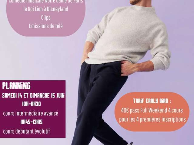 Stage de Modern Jazz avec Baptiste le Cloarec