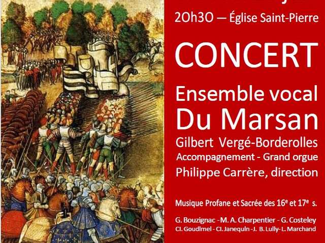 Concert ensemble vocal du Marsan