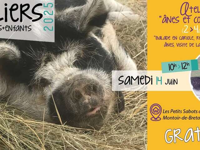 Atelier parents-enfants 2/4 ans, visite mini-ferme