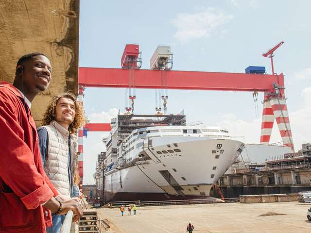 Chantiers de l'Atlantique, visite guidée