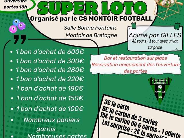 Super-loto du CS Montoir football
