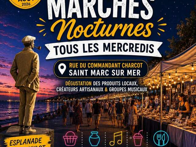Marché artisanal organisé par le Comité des fêtes de Saint-Marc-sur-Mer